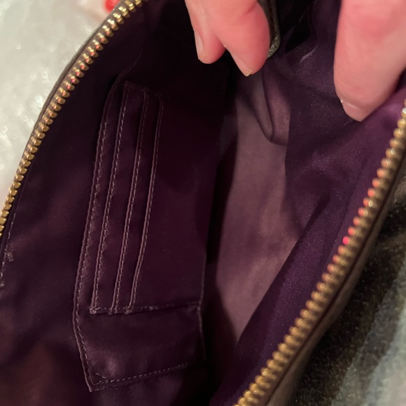 Leather coach wristlet - Picture 2 of 7